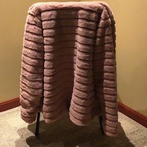 Faux rabbit jacket.    Katydid.